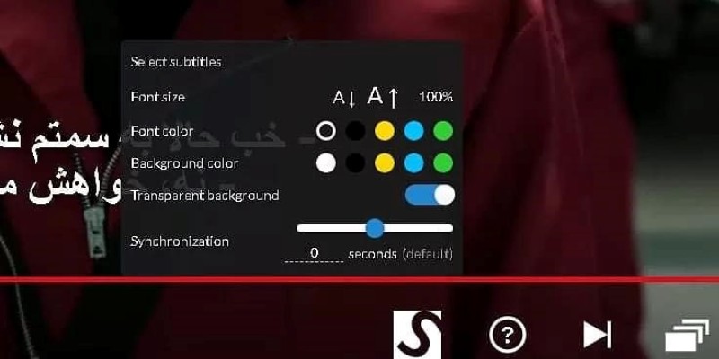 تغییر زبان و ظاهر زیرنویس در نتفلیکس 